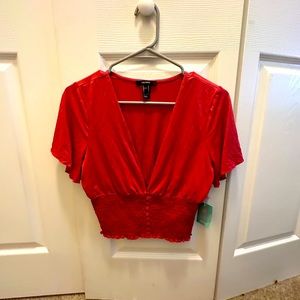 Forever 21 size medium red crop top